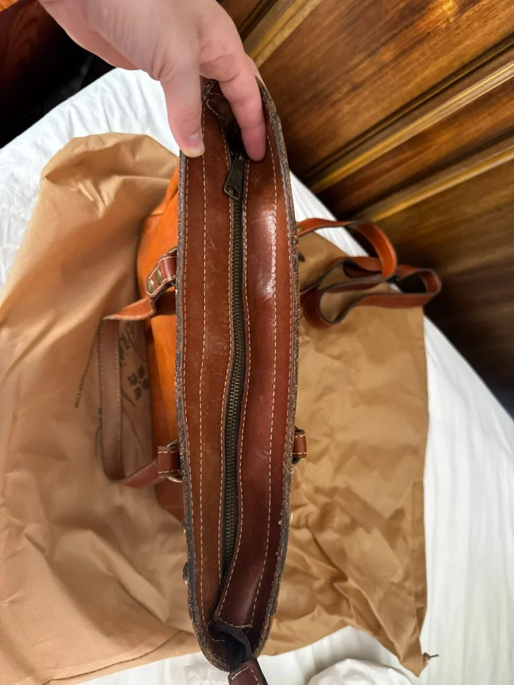 Patricia Nash Leather Convertible Cross Body or Shoulder Bag